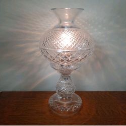 Waterford Crystal Inishmann Lamp 14" Ireland. 