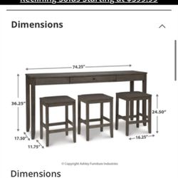 Sofa/Bar Table