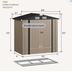 6×4 storage shed new in Box