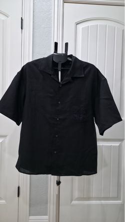 Loewe Black Short Sleeve Button-Up Shirt