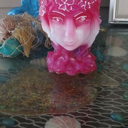 Mermaid   Succulent Air Plant Head Planter 