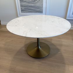 Crate & Barrel 48” Nero Marble Dining Table