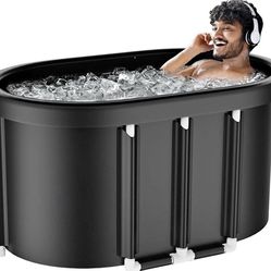 New in the box brand plunge chill Ice Bath Tub for Athletes - 129 Gal Cold Plunge Tub for Recovery, Portable Bathtub Adult, Outdoor Large Oval Ice Plu