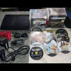 Sony PlayStation 3 Super Slim 250GB CECH-4001B W/30+ Games