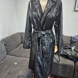 Womes Long Fake Leather Size M