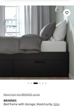 IKEA king size bed..Brimnes