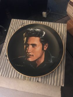 Elvis Presley collectors plate love me tender Bradford exchange