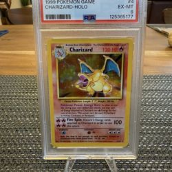 Pokemon Base Set Unlimited Charizard PSA 6