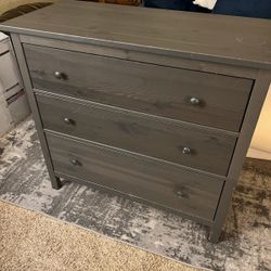 Grey IKEA "Hemnes" Dresser.