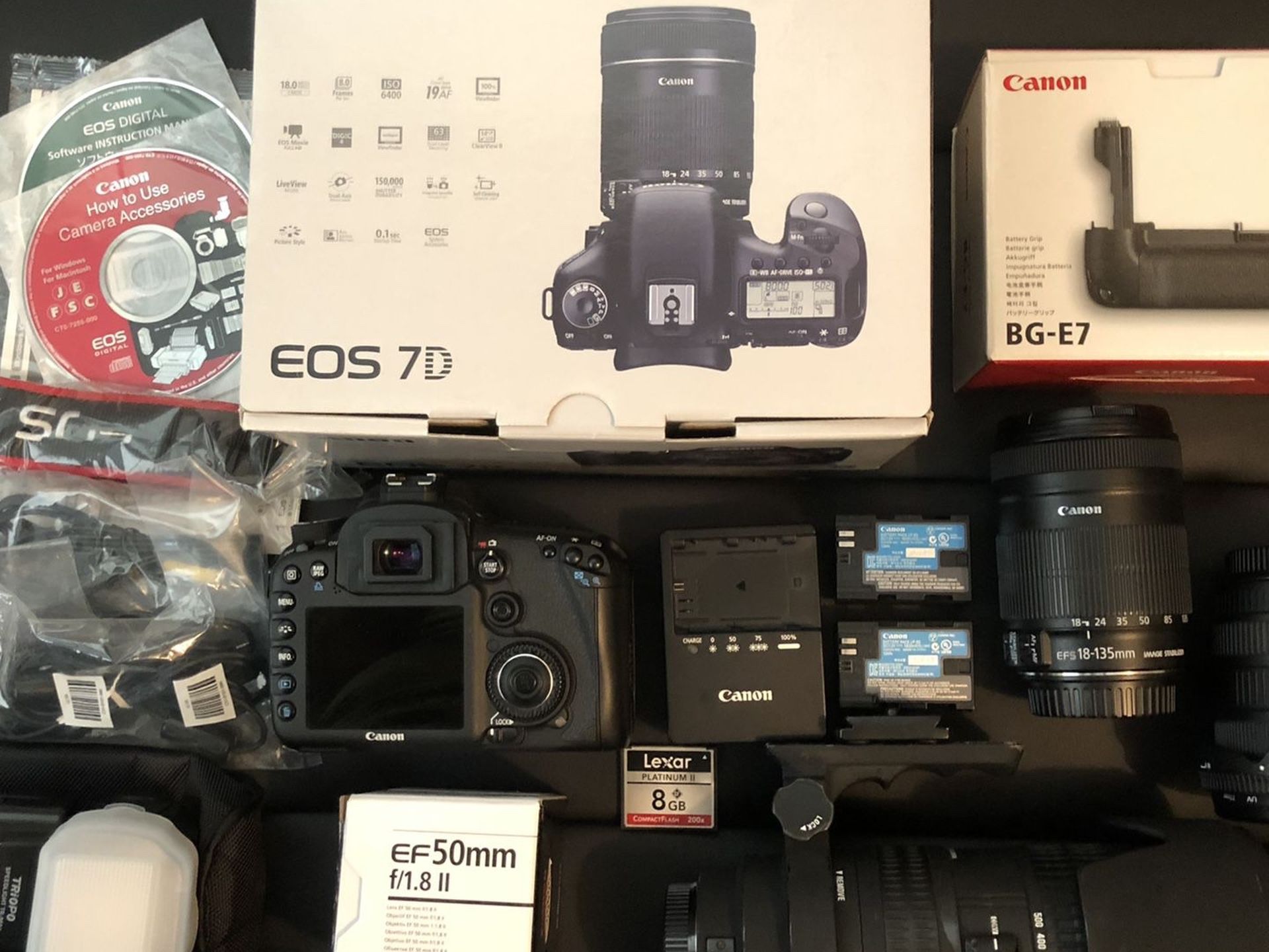 Canon 7D bundle Plus Studio Photography Items