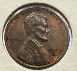 1953-S Lincoln Cent MS BN