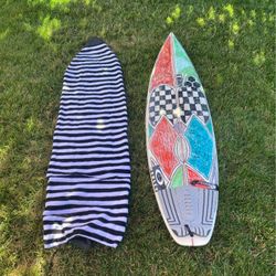 6’ 2” Squash Shortboard Al Merrick With Bag To Go With It