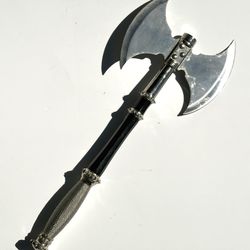 Medieval Double Bladed Axe, 21”