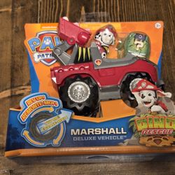 Paw Patrol Dino Rescue Marshall Deluxe Vehicle