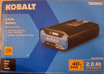 Kobalt 40V Max 2.0Ah Lithium-Ion Battery