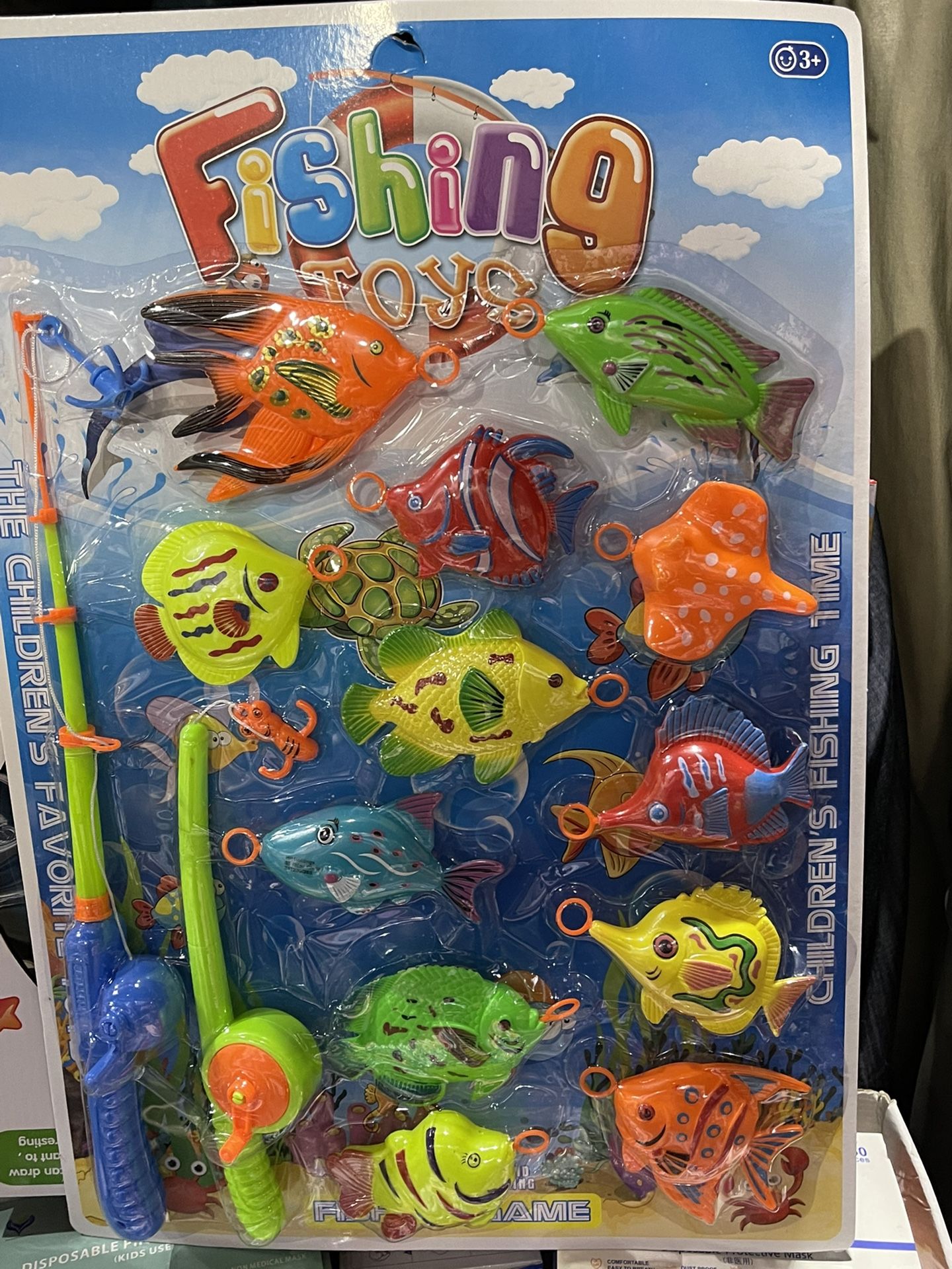 Fishing Game With Net And Rods