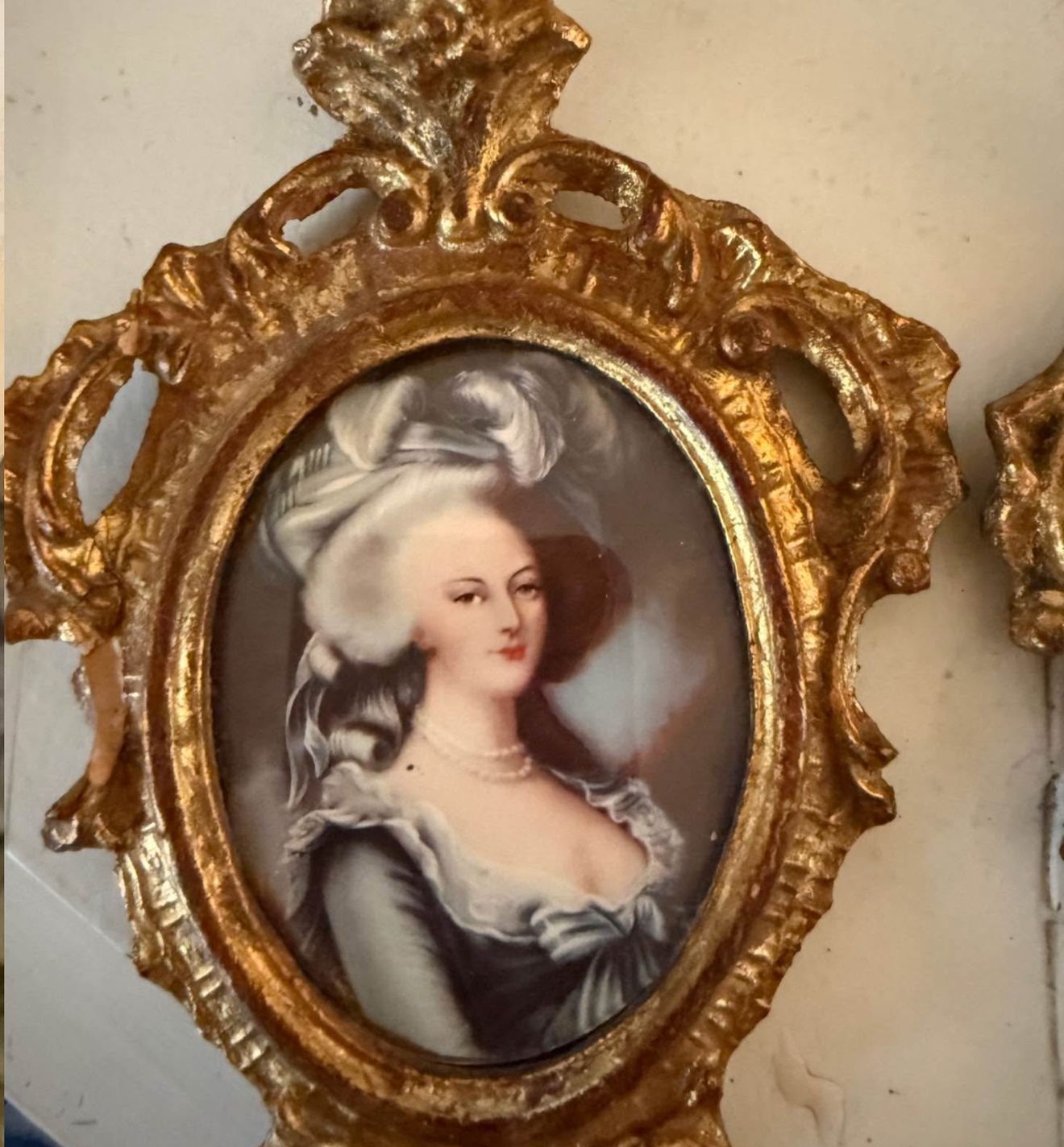 Vintage Miniature Florentine frames with photos
