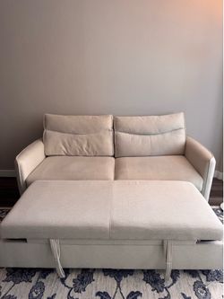 75” Queen Size Sofa with Pull Out Bed