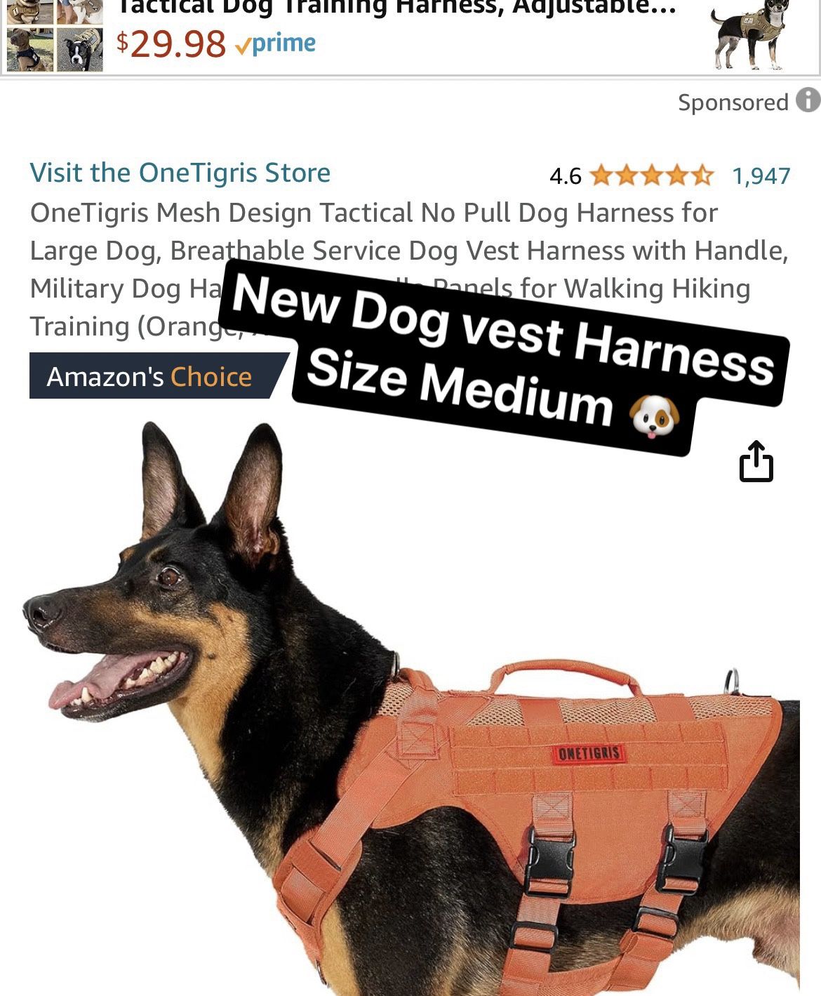 Dog Vest Harness