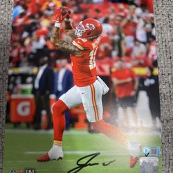Kansas City Chiefs Jared Wiley Signed Autograph 8x10 Photo - Metabilia Coa
