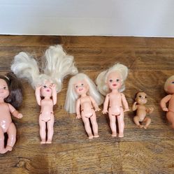 Vintage Mattel Dolls Lot Of 6