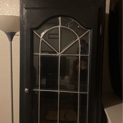 OBO /Two 6ft Cabinets With Glass Shelves,drawer, & Bottom Cabinet 