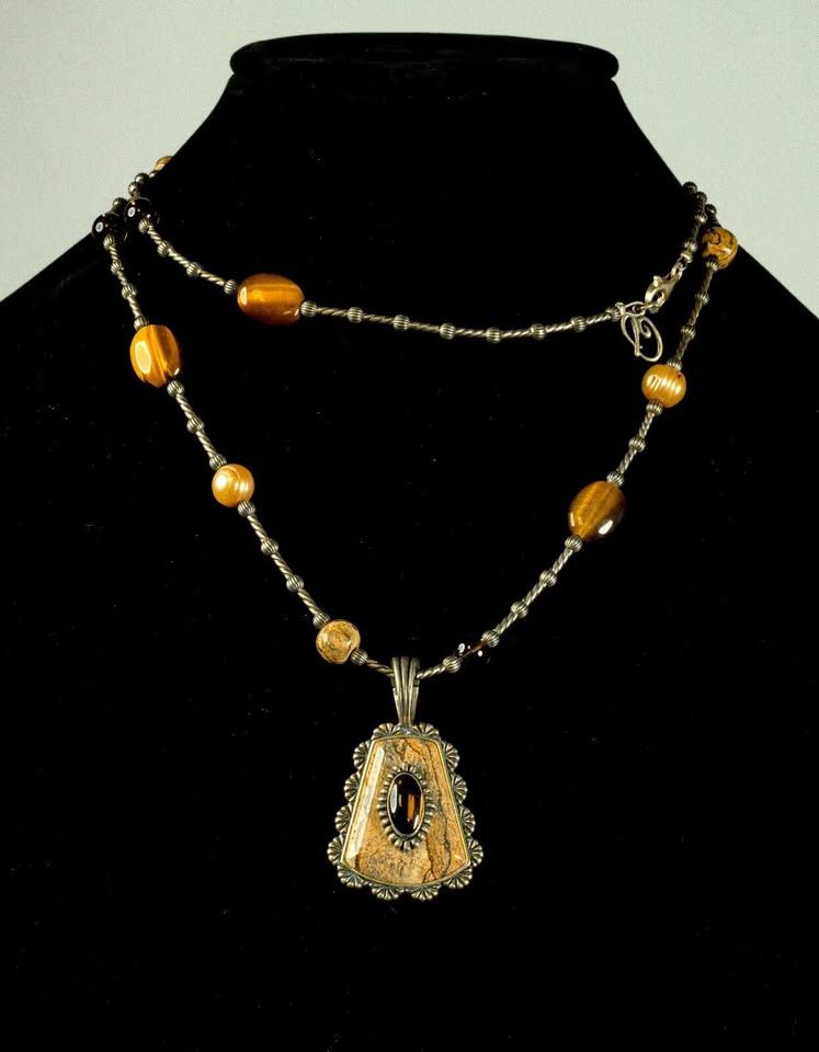 Amazing Carolyn Pollack Sterling Silver Necklace 34 inch