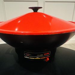 🔥 Vintage West Bend Electric Wok with Lid & Steaming Rack – Great Condition!