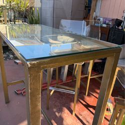 Bar height table