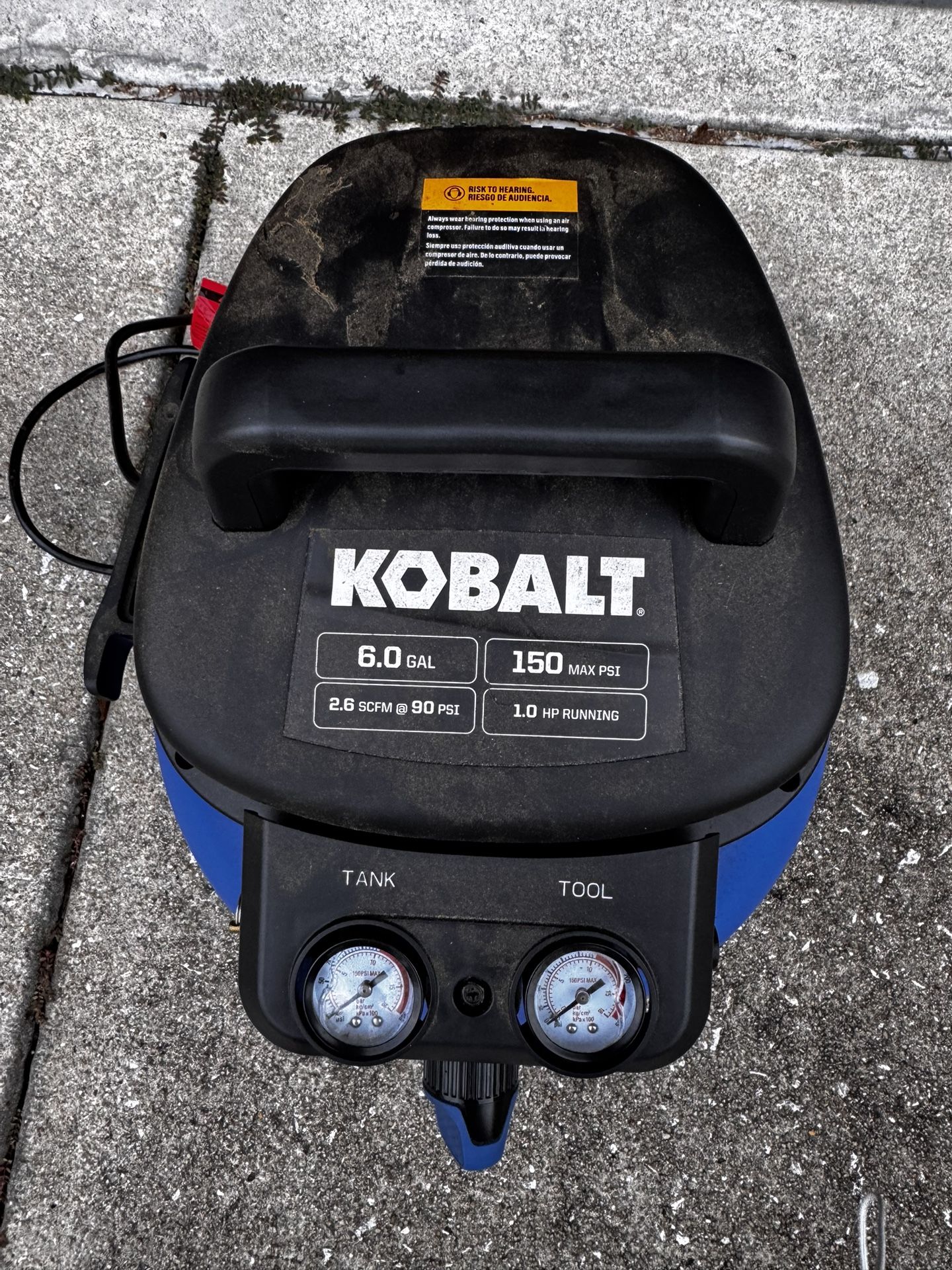 Air Compressor Kobalt 6 Gallon 150 Mx Pai