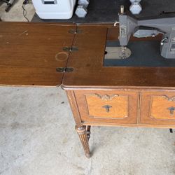 Antique Sears Kenmore Sewing Machine Table