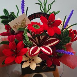 Pipes cleaner flowers Bouquet