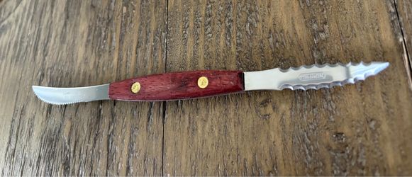Norpro Grapefruit Knife Dual Slicing Blades for Membranes w/Wood Handle Cutlery