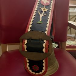 Antique Swiss  large vintage cowbell from the 50s in excellent condition