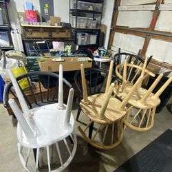 8 Wooden Chairs