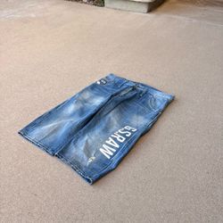 G-Star RAW Crockett Arc Loose Tapered 1/2 Denim Shorts W31 Blue