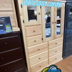 XL Wardrobe Closet Ropero Chest Nuevo Wooden Armoire 