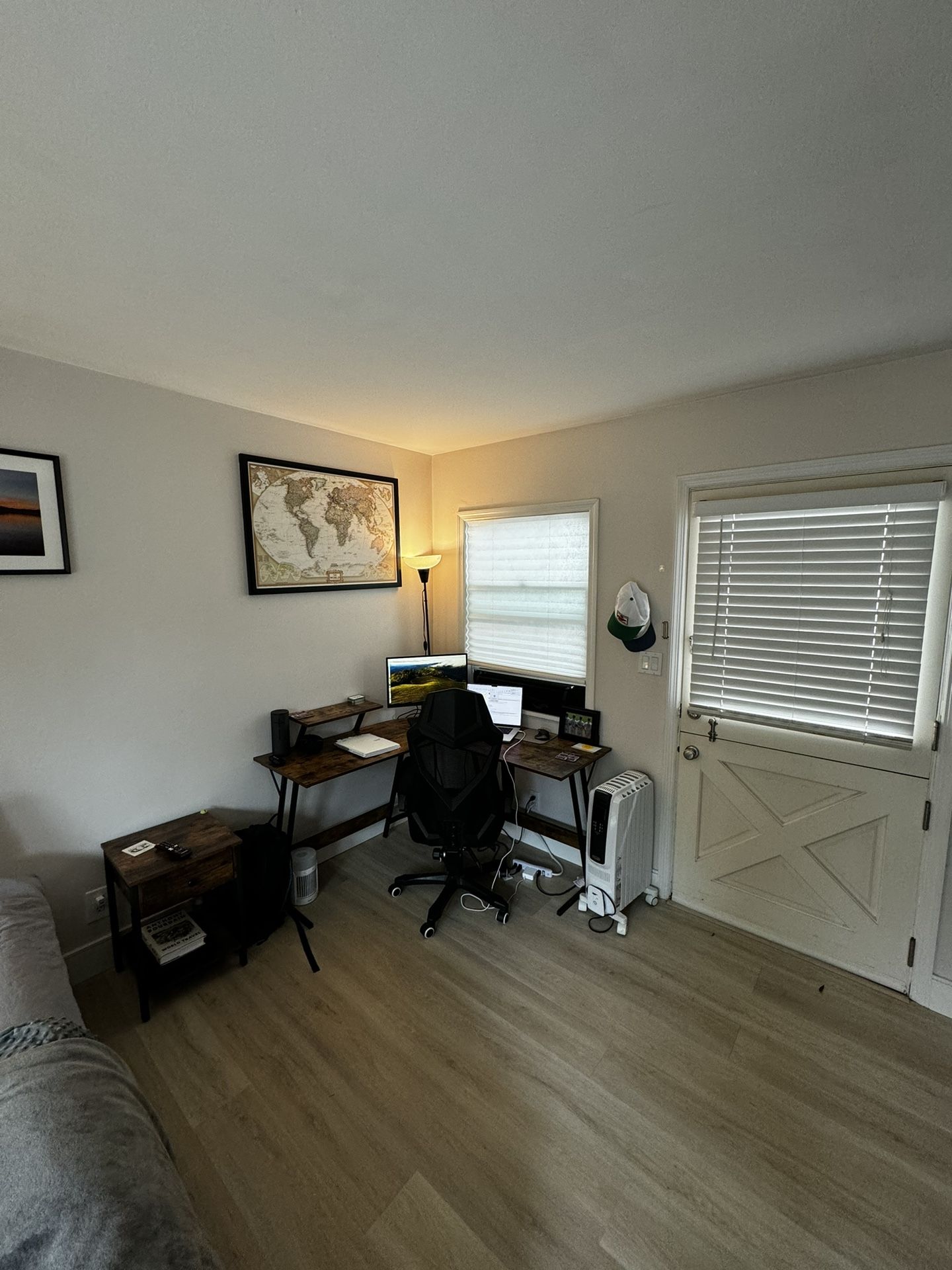 Desk, Chair, Night Stand