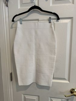 Bandage White Formal Skirt