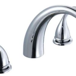 Glacier Bay Builders 2-Handle Deck-Mount Roman Tub Faucet in Polished Chrome, New,