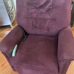 Maroon Lift Power recliner chair