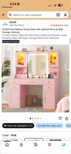 Vanity for sale (never opened)