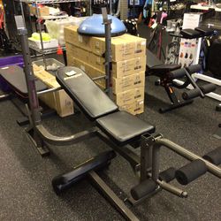 Powerzone Weight Bench Adjustable With Preacher Curl Attachment 