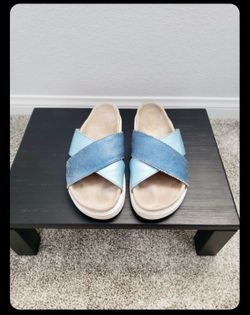 Women’s Inuikii Sandals Leather (blue) sz 8