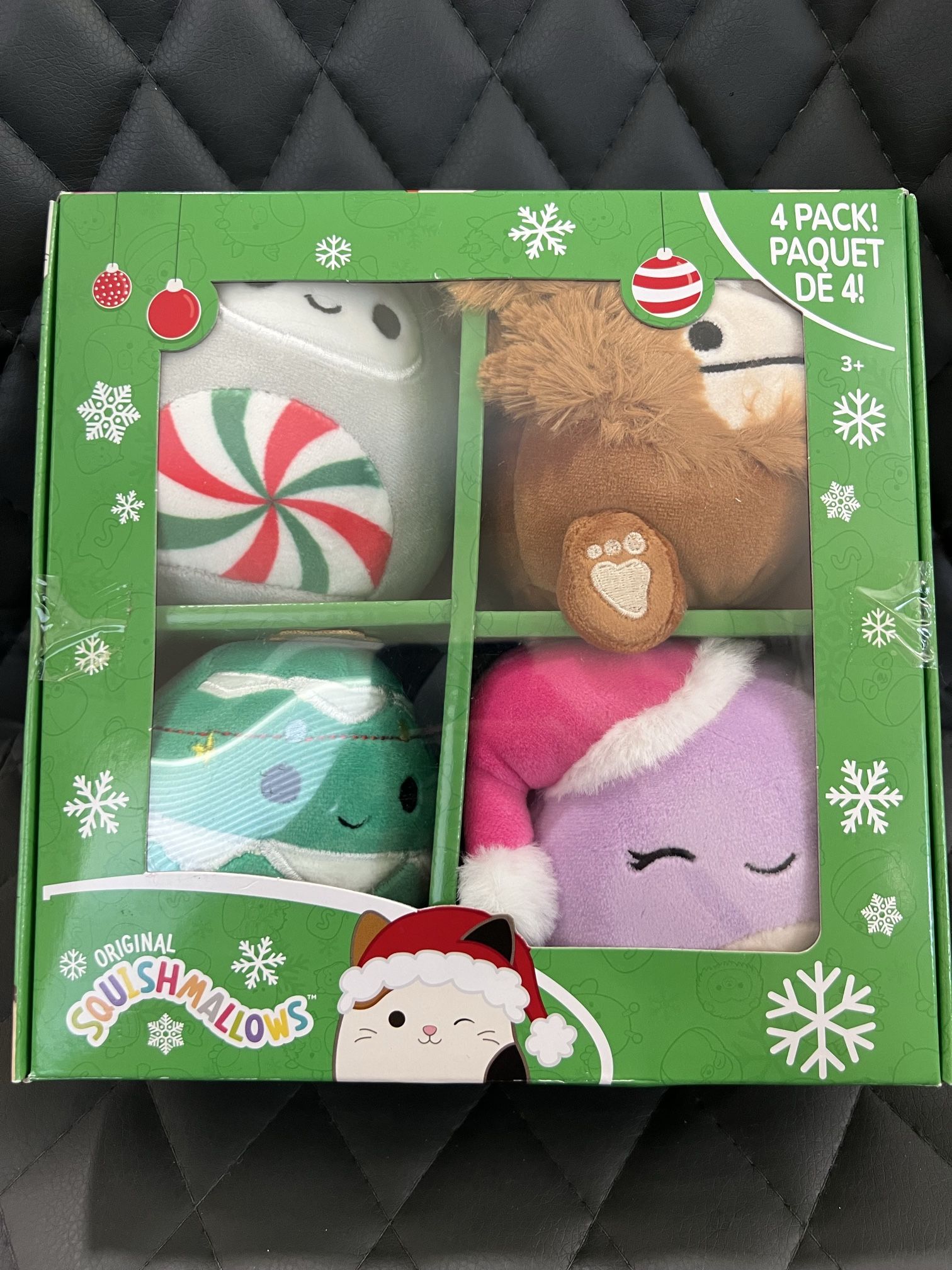 Squishmallows 5” Holiday 4-Pack Stuffed Animal Plush Toy - Christmas Toy Gift