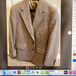 Man’s Light Brown Wool Sports Jacket