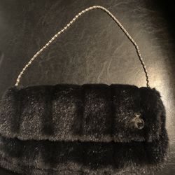 XOXO faux fur handbag