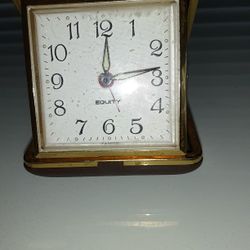 Antique EQUITY Traveling Clock 