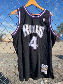 New 2000-01 Chris Webber #4 Kings Mens Mitchell & Ness Swingman Jersey Size XL