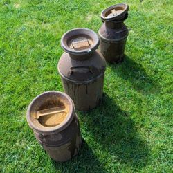 Vintage Steel Milk Cans